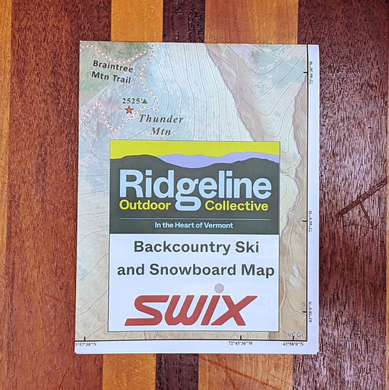 Ridgeline Backcountry Ski/Ride Map